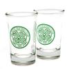 Celtic FC Shot Glass (Pack of 2) (One Size) (White/Green) view 2