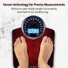 EILISON Highly Advance 2-in-1 Digital & Analog Weighing Scale for Body Weight-400lbs, 4 High Precison GX Sensor Accurate, Thick Tempered Glass, Extra Large Display (Red) view 3