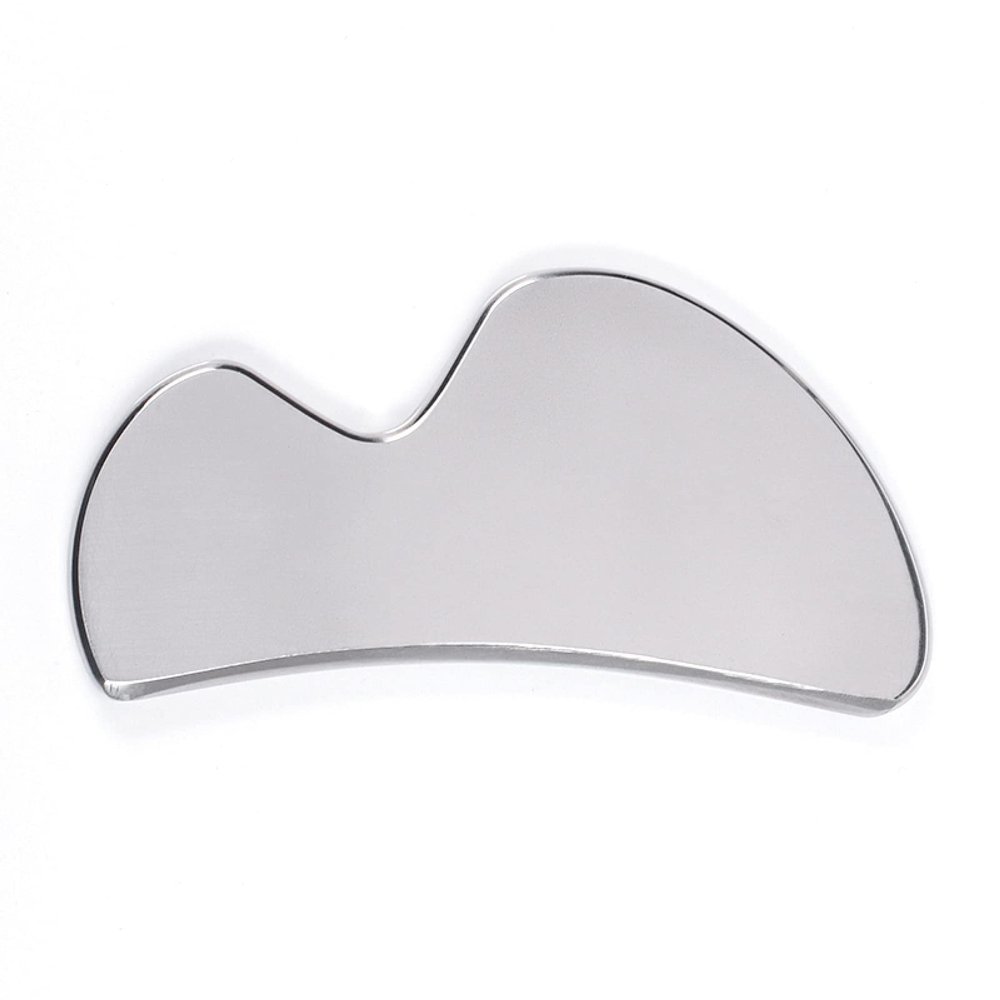 304 Stainless Steel Beauty Appliances Gua Sha Tool Massager Jade Massage Apparatus,90X42 Mm