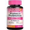 NewRhythm Women's Probiotics, Organic Cranberry, 50 Billion CFU 18 Strains, Probiotics with Prebiotics, Support Digestive Health, No Refrigeration Needed, Non-GMO, No Soy, 60 Vegan Capsules, No Dairy view 1