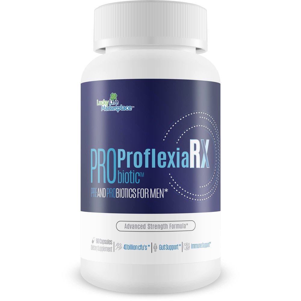 Probiotic Proflexia Rx Male Formula - Our Best Male Formula with Prebiotics & Over 40 Billion CFUs of Probiotics - Support Your Male Health with This Natural Probiotic for Men