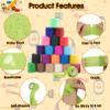72 Pack Self Adhesive Bandage, Athletic Elastic Cohesive Bandage, Breathable Self Adherent Wrap for Pets, 2 Inch x 5 Yard Stretch Bandage Sports Wrap for Wrist Ankle Swelling Sprains, 24 Colors view 4