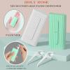Holy rose Portable Dental Floss Picks Dispenser 2Box,Travel Floss Storage Case with Adult Toothpicks Flosser Sticks 80 Count,Portable Floss Case for Oral Care Teeth Cleaning Perfect Tool (Whit) view 2