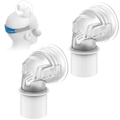 2 Packs Replacement Swivel Elbow Connector Compatible with Airfit N30i&P30i&F30i,Tube Quick-Release Elbow,Great-Value Supplies by Medihealer