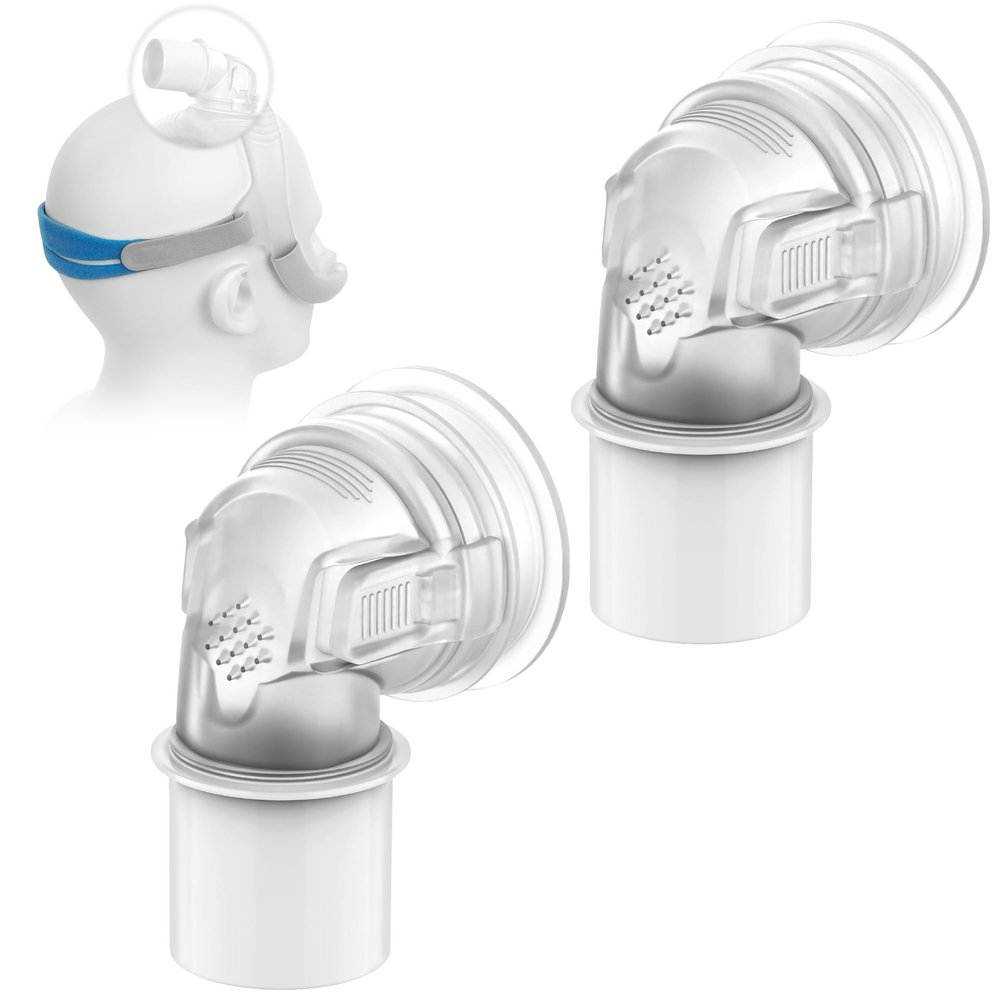 2 Packs Replacement Swivel Elbow Connector Compatible with Airfit N30i&P30i&F30i,Tube Quick-Release Elbow,Great-Value Supplies by Medihealer