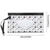 5 piecesSnap Strap Portable Baby Wet Wipes Bag Tissue Box Container Eco-friendly Easy-carry Clamshell Cosmetic Cleaning Cases 24*13.5cm(random hair) view 2