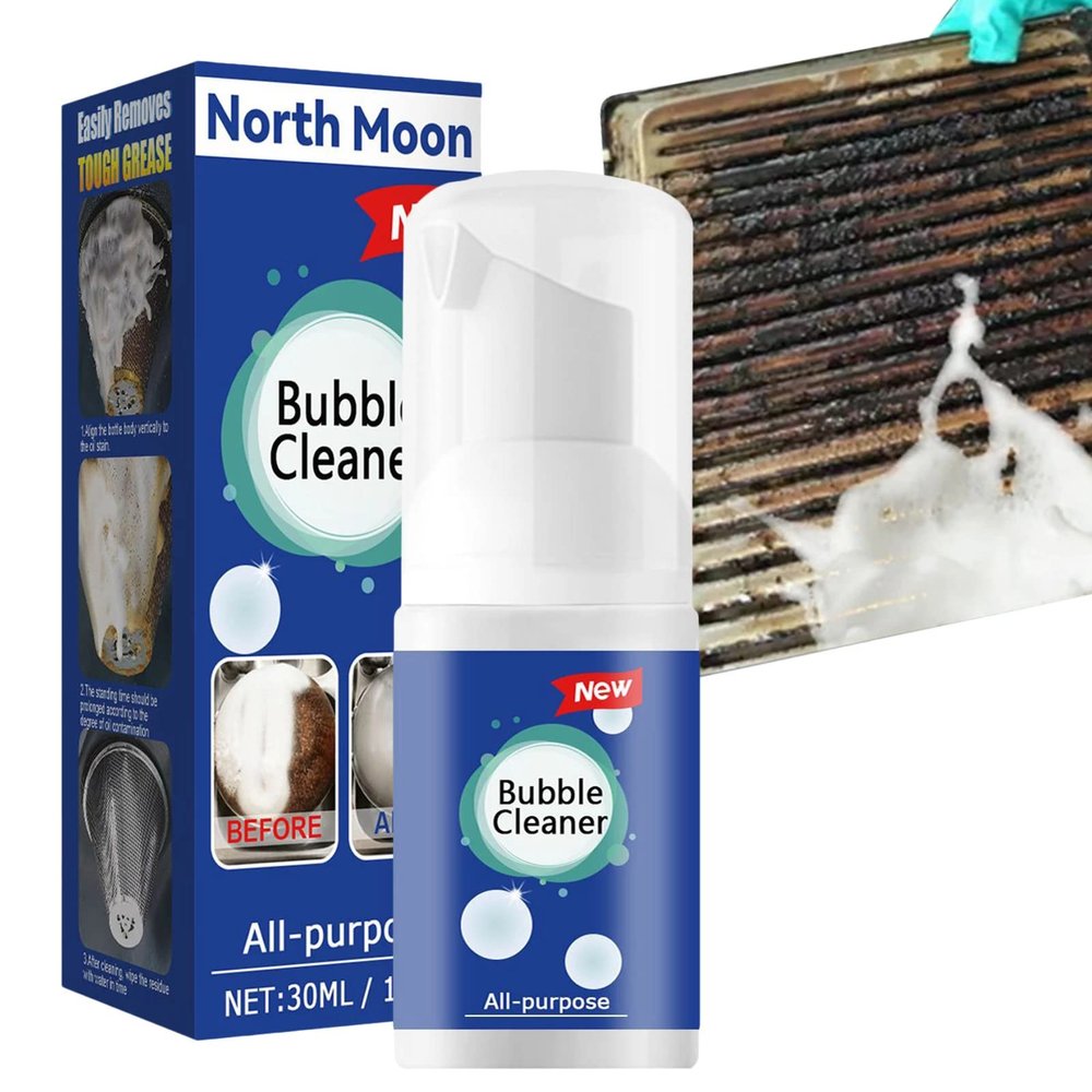 Foaming Heavy Oil Stain Cleaner,All Purpose Bubble Cleane Kitchen Deep Cleaning Spray,for Kitchen Stubborn Grease and Grim Sticky Dust and Dirt Foam Detergent