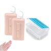 Holy rose Portable Dental Floss Dispenser 2 Box, Portable Floss Picks Case with Adult Floss Sticks 80 Count,Flossers Toothpicks Boxs Perfect for Home,Travel Cleaning Teeth Oral Care Best Tool(Pink) view 1