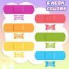 Yinder 120 Pcs Kids Bandages Bulk Colorful Flexible Bandages Neon Waterproof Breathable Strip Protect Cuts and Scrapes for Children Toddlers, 2.83'' x 0.75'' view 3
