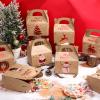 TaoBary 24 Pcs Christmas Goody Candy Boxes Cardboard with Handles 3D Christmas Favor Boxes with Vibrant Print for Party Gifts Candy Chocolate Treats and Cookies Favors (Polka Dots Style) view 3