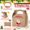 TaoBary 24 Pcs Christmas Goody Candy Boxes Cardboard with Handles 3D Christmas Favor Boxes with Vibrant Print for Party Gifts Candy Chocolate Treats and Cookies Favors (Polka Dots Style) view 4