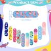 BBTO 300 Pcs 10 Styles Cartoon Bandages Adhesive Flexible Colorful Cute Bandages Waterproof Breathable Protect Scrapes and Cuts for Who Always Has a Boo-Boo(Cute Style) view 2