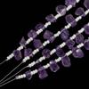 20 Pieces Natural Amethyst Side Drilled Polished Rough/Amethyst Polished Raw/Purple Amethyst Crystal/Amethyst Raw/Semi Precious Raw/ 5-8 Mm By Krishiv Exports view 4