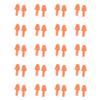 SEIWEI 20 Pairs Silicone Earplugs Ear Plugs Anti Noise Snore Noise Reduction for for Swimming Working Sleeping Waterproof Christmas Tree Shape (Orange) view 1