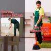 8 Pieces Broom Bulk Commercial Angle Broom Heavy Duty Indoor Outdoor Broom with Coated Metal Handle for Courtyard Garage Lobby Shop Home Kitchen Office Floor view 4