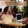 24Pcs 10x12x5" Gold Foil Large Kraft Brown Paper Gift Bags Bulk with Handles,Hotstamp Stripes and Dots,Party Favor/Shopping/Wedding/Retail/Merchandise/Graduation/Takeouts Craft Bags (Brown-2side Foil) view 4