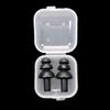 SEIWEI 1 Pair Silicone Earplugs Ear Plugs Anti Noise Snore Noise Reduction for for Swimming Working Sleeping Waterproof Christmas Tree Shape (Black) view 1