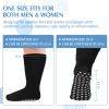 Henoyso 6 Pairs Extra Width Socks for Swollen Feet Extra Width Hospital Socks Oversized Cotton Non Slip Cast Anti Slip for Men Women Diabetic Elderly Legs Lymphedema Bariatric view 2