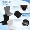 Henoyso 6 Pairs Extra Width Socks for Swollen Feet Extra Width Hospital Socks Oversized Cotton Non Slip Cast Anti Slip for Men Women Diabetic Elderly Legs Lymphedema Bariatric view 3