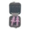 SEIWEI 1 Pair Silicone Earplugs Ear Plugs Anti Noise Snore Noise Reduction for for Swimming Working Sleeping Waterproof Christmas Tree Shape (Pink) view 1