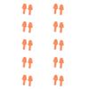 SEIWEI 10 Pairs Silicone Earplugs Ear Plugs Anti Noise Snore Noise Reduction for for Swimming Working Sleeping Waterproof Christmas Tree Shape (Orange) view 1