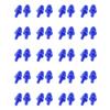 SEIWEI 20 Pairs Silicone Earplugs Ear Plugs Anti Noise Snore Noise Reduction for for Swimming Working Sleeping Waterproof Christmas Tree Shape (Blue) view 1