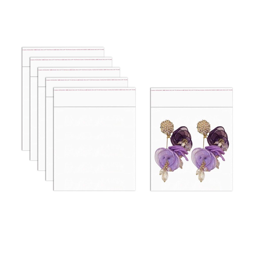 3x3" Self Adhesive Cello Bag 300pcs Clear Self Sealing Cellophane Bags 2mil Crystal Square OPP Plastic Bags for Bakery Favors Candies Soap Cookie Chocolate
