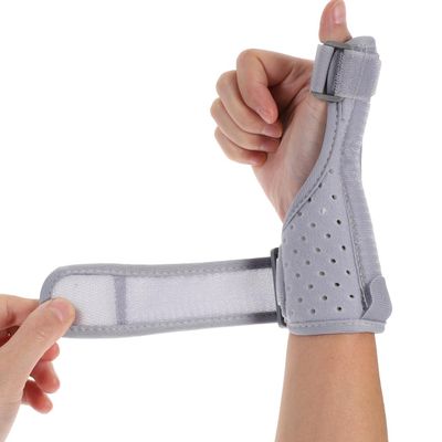 ARTIBETTER Thumb Brace with Adjustable Aluminum Splint for Tendon Support Breathable Finger and Wrist Protector for Men and Women 11.4 X 6.2 Inches
