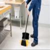Carlisle FoodService Products Duo-Sweep Plastic Small Debris Lobby Broom with Handle, 30 Inches, Black, (Pack of 12) view 2