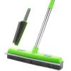 Rubber Broom with Squeegee for Carpet Pet Hair Remover,57 inch Long Handled Fur Remover Rake,Portable Detailing Lint Brush,Pet Removal Fluff Carpet, Hardwood Floor, Tile view 1