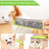 Rubber Broom with Squeegee for Carpet Pet Hair Remover,57 inch Long Handled Fur Remover Rake,Portable Detailing Lint Brush,Pet Removal Fluff Carpet, Hardwood Floor, Tile view 3
