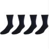 Dr. Scholl's Men's Diabetic & Circulatory Crew Work Socks (4 Pair Pack), Black view 4