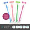 Pruvade 144 Pack Disposable Toothbrushes with Toothpaste Built in - Prepasted Toothbrushes Individually Wrapped - Single Use Waterless Tooth Brush with Soft Bristles - Bubblegum Flavor/Kids view 2