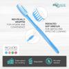 Pruvade 144 Pack Disposable Toothbrushes with Toothpaste Built in - Prepasted Toothbrushes Individually Wrapped - Single Use Waterless Tooth Brush with Soft Bristles - Bubblegum Flavor/Kids view 3