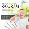 Pruvade 144 Pack Disposable Toothbrushes with Toothpaste Built in - Prepasted Toothbrushes Individually Wrapped - Single Use Waterless Tooth Brush with Soft Bristles - Bubblegum Flavor/Kids view 4