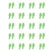 SEIWEI 20 Pairs Silicone Earplugs Ear Plugs Anti Noise Snore Noise Reduction for for Swimming Working Sleeping Waterproof Christmas Tree Shape (Green) view 1