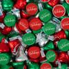 90ct Christmas Candy Kisses Party Favors with Happy Holidays Stickers (1 lb + 1 Sheet of Stickers) - Assembly Required view 1
