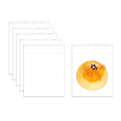 4x4" Self Stick Cellophane Bags 500pcs Self Sealing Plastic Bags 1mil Small Clear OPP Poly Cello Baggies for Cookie Candy Snacks Soap Jewelry Earrings Treat Crafts Nuts 4 Sizes to Choose from