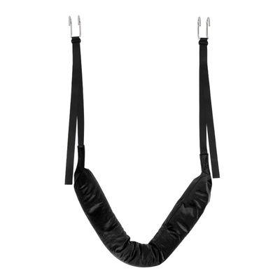 Spine Decompression Back Traction Device, Soft Comfortable Lightweight Back Stretcher for Home Office Car Travelling(Black)
