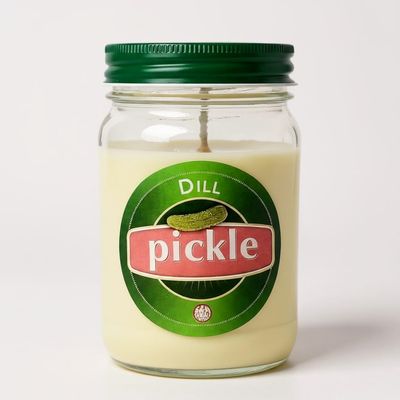 Dill Pickle Candle ~ All Natural Soy Candle ~ Great Boxed Gift for Pickle Lovers ~ Great Dill! 16 Ounce Jar