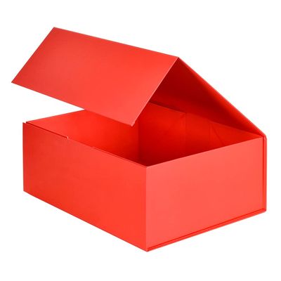 BEISHIDA Red Gift Box 11 X 9 X 4.4inch, Gift Boxes with Magnetic Closure Lids for Father's Day Mother's Day Presents, Bridesmaid Proposal Christmas Valentine Thanksgiving