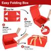 BEISHIDA Red Gift Box 11 X 9 X 4.4inch, Gift Boxes with Magnetic Closure Lids for Father's Day Mother's Day Presents, Bridesmaid Proposal Christmas Valentine Thanksgiving view 4