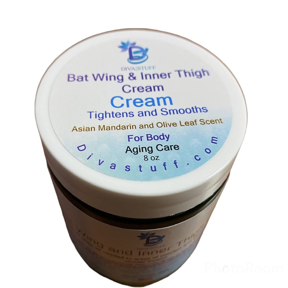 Diva Stuff Bat Wing and Inner Thigh Cream, Tightens and Smooths Saggy, Loose, Fatty Skin on Arms and Thighs