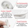Silicone Ear Model Soft Fake Ear Acupuncture Practice Model Realistic Silicone Ear Mold for Jewelry Display Teaching Instruction (Medium) view 3