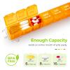 AUVON Moisture-Proof Monthly Pill Organizer, Large 28 Days Pill Box Case with Removable 4 Weeks Medication Organizer Rows, Travel-Friendly to Store Fish Oils, Vitamins, Supplements, Medications view 4