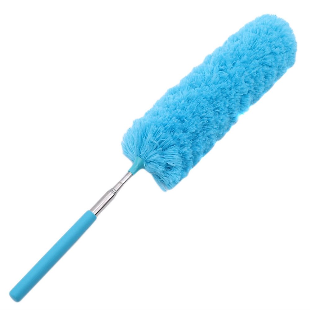 Ellylian Microfiber Duster for Cleaning, Hand Washable Dusters, Extendable Pole, Detachable Cleaning Supplies for Office, Car, Window, Furniture, Ceiling Fan,Blue