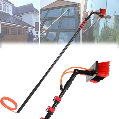 water fed pole kit window cleaning brush outdoor Window Cleaning Brush Equipment Kit, Water/Hose Fed Pole Professional Window Cleaner With Extension Pole,Telescopic Window Washing Equipment