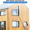 water fed pole kit window cleaning brush outdoor Solar Panel Cleaning Brush, Window Washing Equipment Extendable Cleaning Kit, 12-36ft Telescopic Water Fed Pole Brush Outdoor Window Cleaner view 2