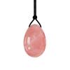 45X30mm Drilled Yoni Egg 16 Natural Materials Jade Eggs Massage Ball for Female Kegel Exercise,Rose Quartz Eggs view 1