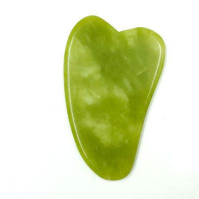 Natural Jade Gua Sha Scraper Board Massage Rose Quartz Jade Guasha Stone,02